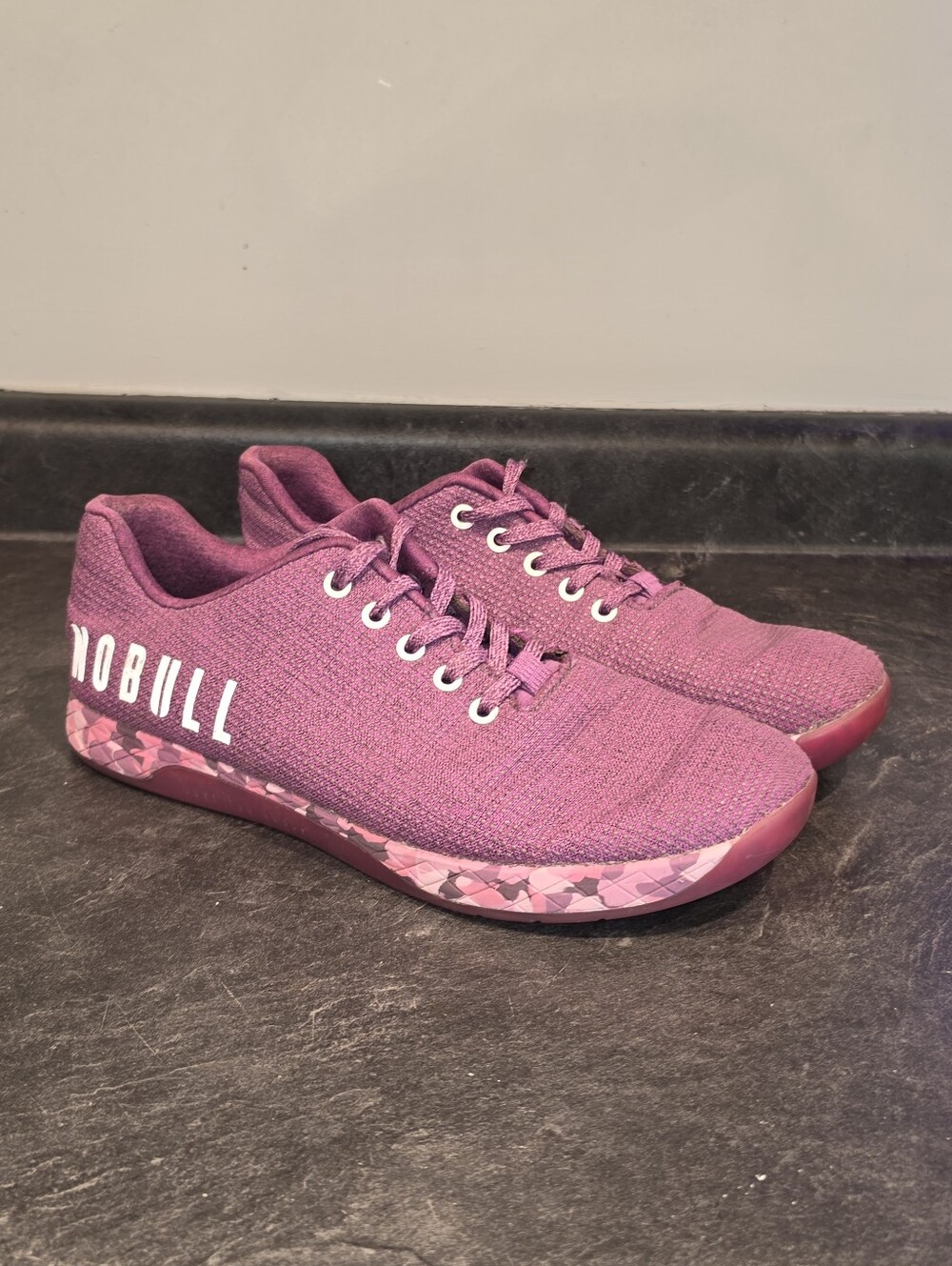 NOBULL Women's 10.5 Outwork Trainer Shoes Purple Heathered